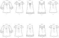 Vista 2 de Simplicity U06871A - Kit de patrón de costura para túnica y top de suéter fácil de coser, código 6871, tallas 10-22