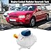 Coolant Radiator Reservoir Tank Coolant Overflow Expansion Bottle with Cap and Sensor - Compatible for Volkswagen Beetle L4 121 2.0L (1984cc) 2006-2010 - Replace Part 1J0121403 ,1J0121403B