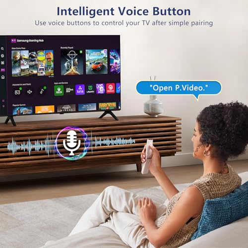 Voice Remote for Samsung-Smart-TV-Remote-Control-Replacement, Universal for Samsung Frame Crystal QLED OLED UHD 4K 8K Voice Smart TV – Image 5