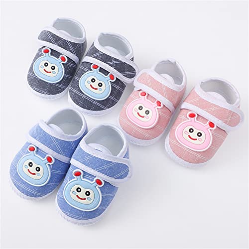 Baby Shoes Fashion Soft Sole Toddler Dress Cute Print Princess Shoes Toddler Shoes Big Kids Slipper Socks (Grey, 3.5 Infant)3