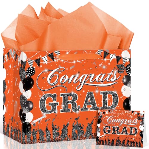 Sac cadeau de remise de diplôme chic pour fêter la réussite