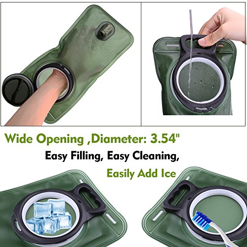Image of Hydration Bladder, 1.5-2-3L Water Bladder for Hiking Backpack, BPA-Free Leak Proof Water Reservoir Storage Bag, Water Pouch Hydration Pack for Camping Cycling Running