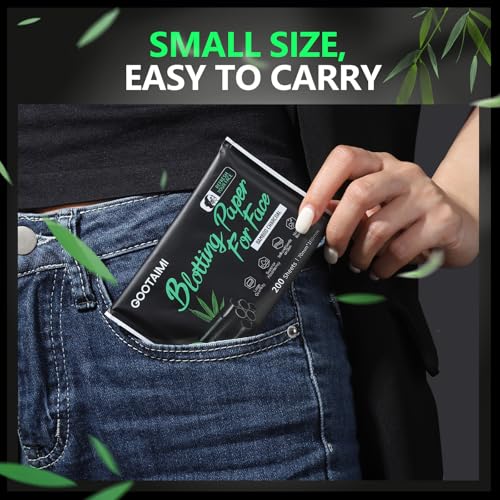 800pcs blotting paper for oily skin natural bamboo charcoal blotting paper 100  70mm large oil blotting sheets for face