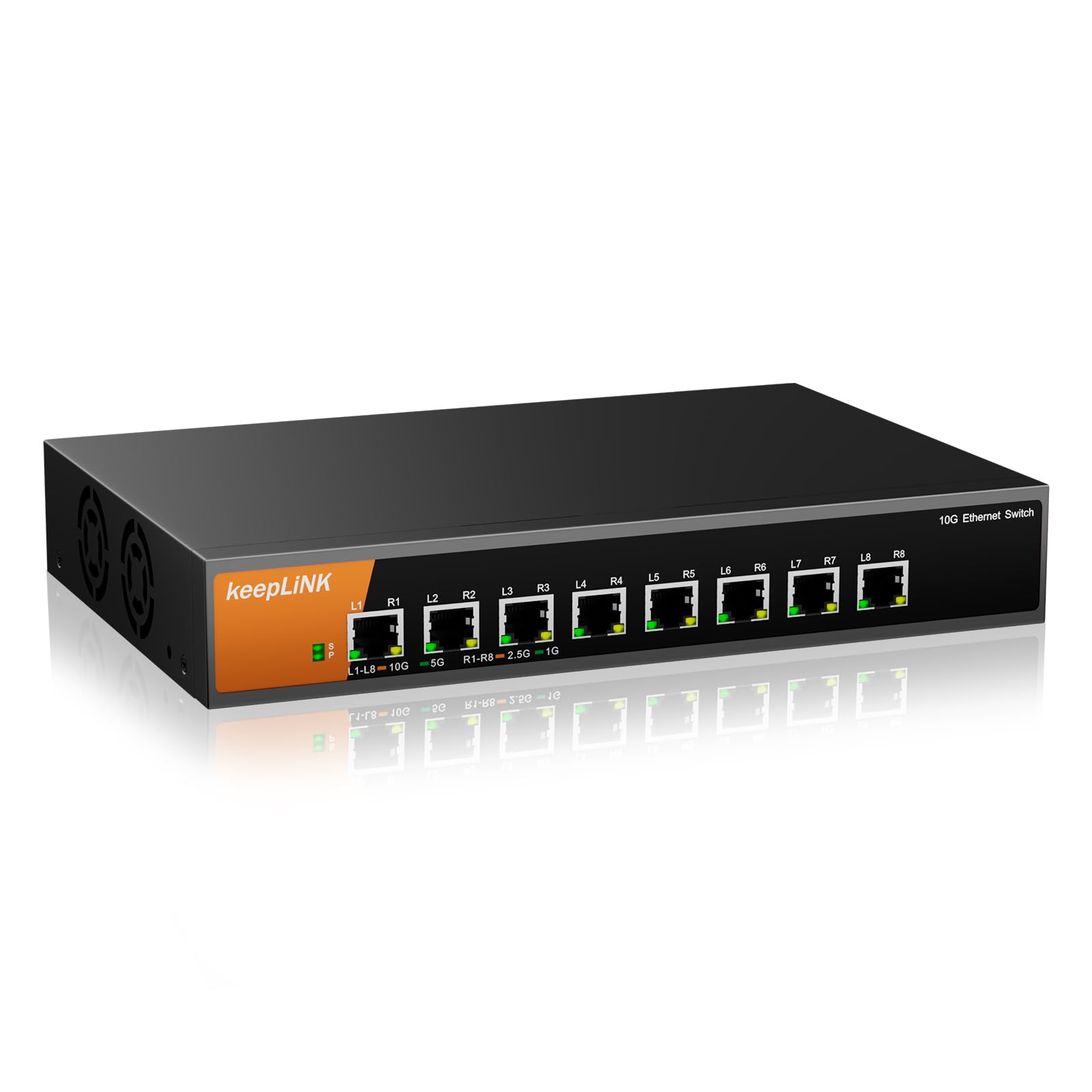 keepLiNK 8ポート10gbps スイッチングハブ 金属筐体 Amazon.co.jp: keepLiNK 8ポート10gbps スイッチングハブ 金属筐体