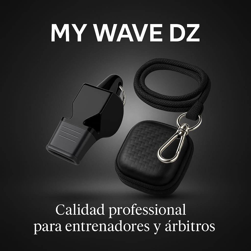 Silbato de Acero Inoxidable con Bola Profesional para Árbitro, Socorrista y Emergencia