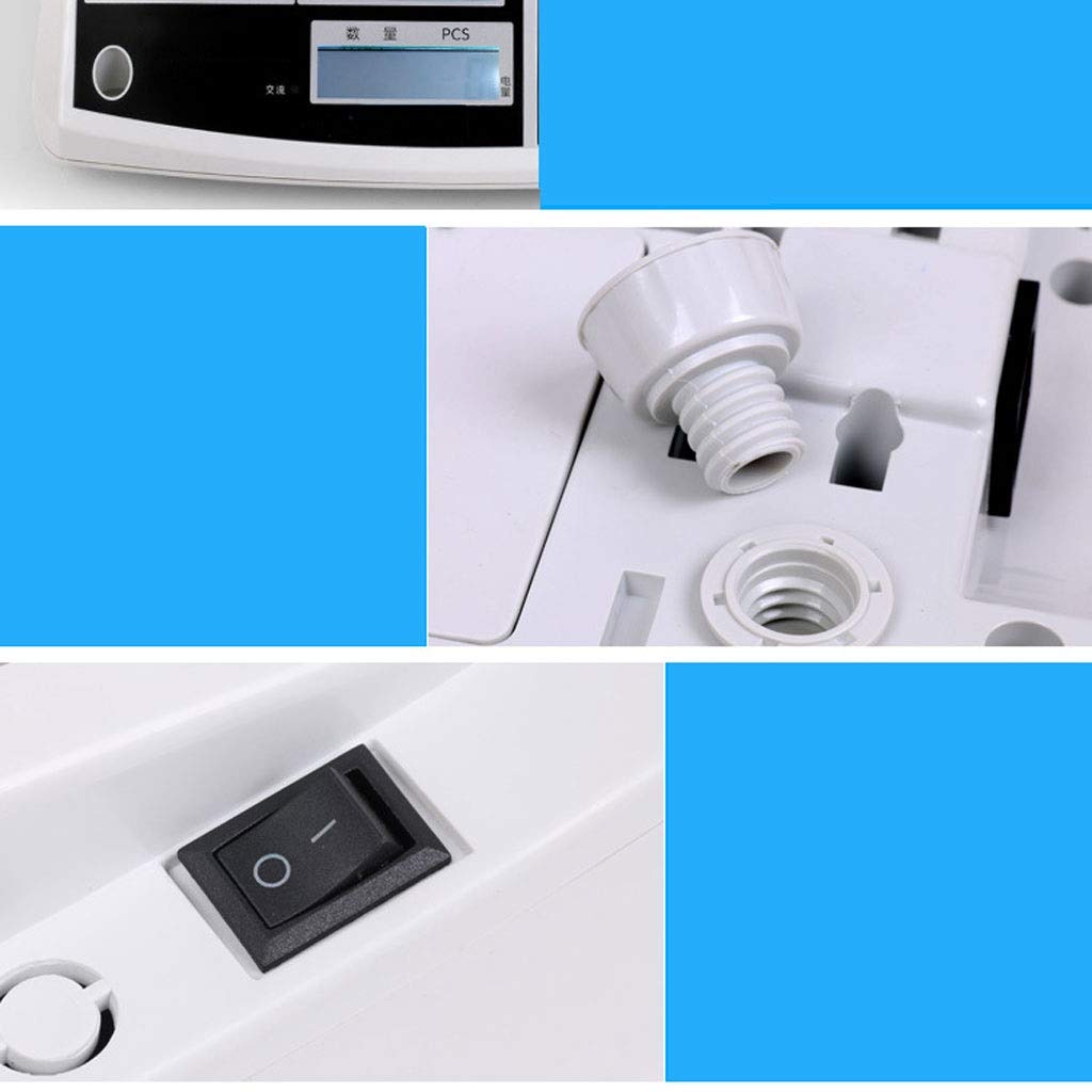 Báscula Digital electrónica de 30 kg/1 g con función de Tara y Pantalla LCD para Comercio doméstico, pesaje de Frutas, báscula Multifuncional.