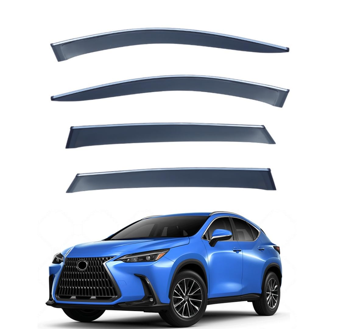 FENGJP Car Window Wind Deflectors for Lexus NX MK2-AZ20 2022+, Window Wind Deflector Visor Rain Smoke Guards Automotive Accessories