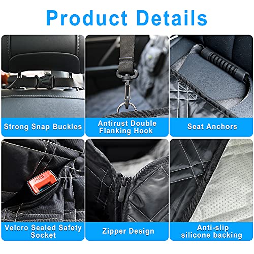 nanbowang Dog Car Seat Cover 54 Inch Protector Waterproof Scratchproof Nonslip Hammock for Dogs - Image 7