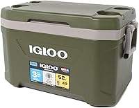 Igloo Sportsman Latitude 52 Cooler - 49L (11 Gal) Heavy-Duty Ice Chest for Camping, Fishing, Outdoor Adventures, Green