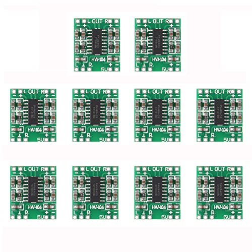 10Pcs PAM8403 Module 2 x 3W Class D Mini Digital Power Amplifier Module 2.5-5V Input Audio Speaker Sound Board Amplificador Volume Control