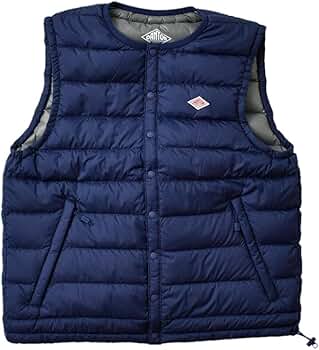 Amazon | [ダントン] クルーネック インナーダウン ベスト S スマルト