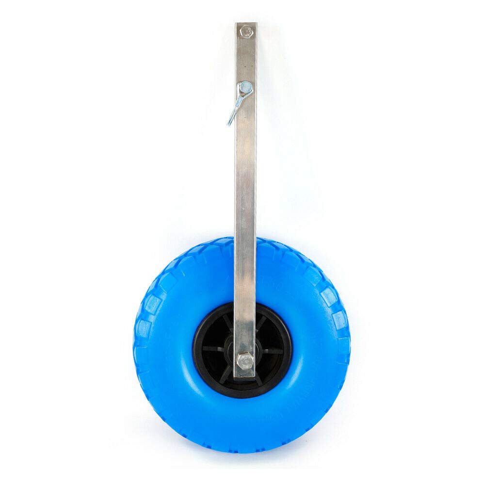 Ruote di lancio per barche barche,Ruota di lancio per barca pneumatica per breve distanza spiaggia mobile Heavy Duty acciaio inox(blu)