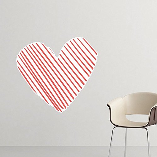 Autocollant Mur Autocollant Art Stickers Mural Coeur Amovible sans Trace 10cm - 2