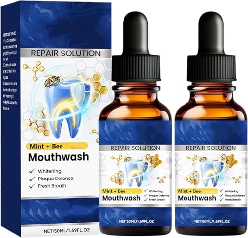 2PCS Beetakt Oral Repair Solution Mint-Flavored mouthwash Effectively Improves Oral Hygiene and Freshens Breath