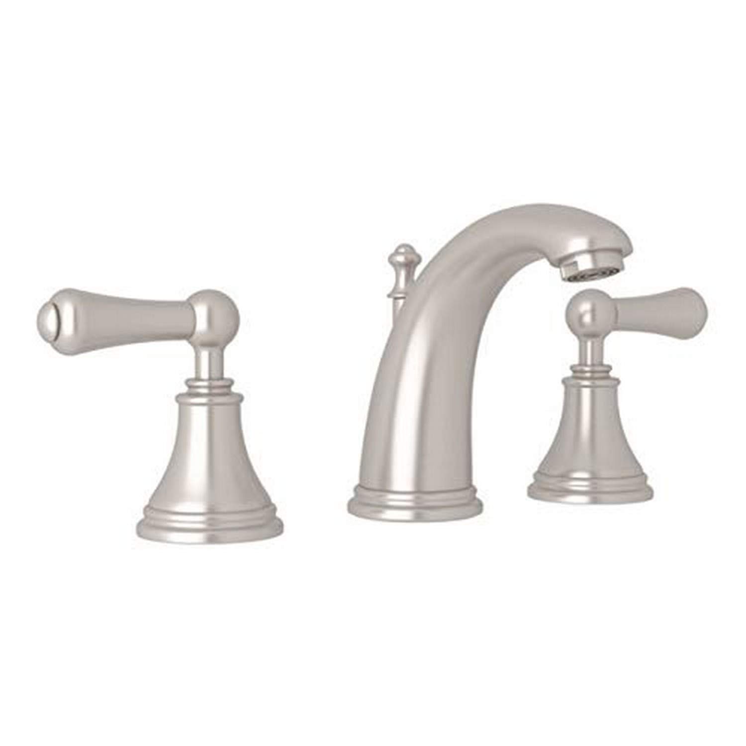 ROHL U 3712LS-STN-2 Georgian Era High Neck Widespread Lavatory Faucet