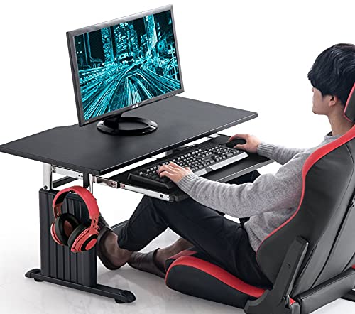 Amazon.co.jp: 昇降式 ゲーミングローデスク 幅90cm キーボードラック