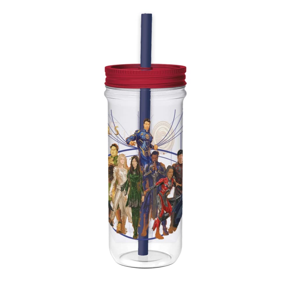 STOR Glass with straw Eternals 690ml