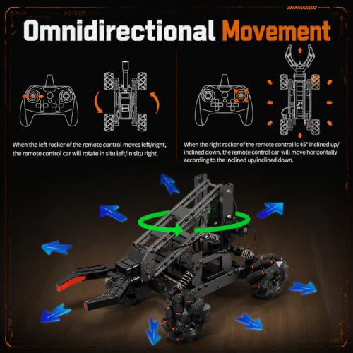VANLINNY Robotic Arm Kits, DIY Educational Building Set with 4 DOF, Remote Control Toy Set for Boys and Girls 8-14, Science Entry-Level for School STEM Project, Birthday Xmas Gift for Kids Adults - Image 6
