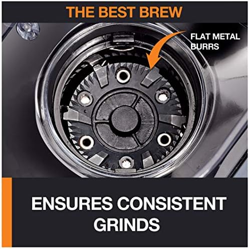 Precision Burr Coffee Grinder: 12 Settings, 8 oz