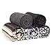 Americanflat 50x70 Authentic Mexican Throw Blanket - Falsa Blanket - Soft Cotton Throw Blankets for Indoor or Outdoor - Use for Yoga, Meditation, or Beach - Blue Stripes