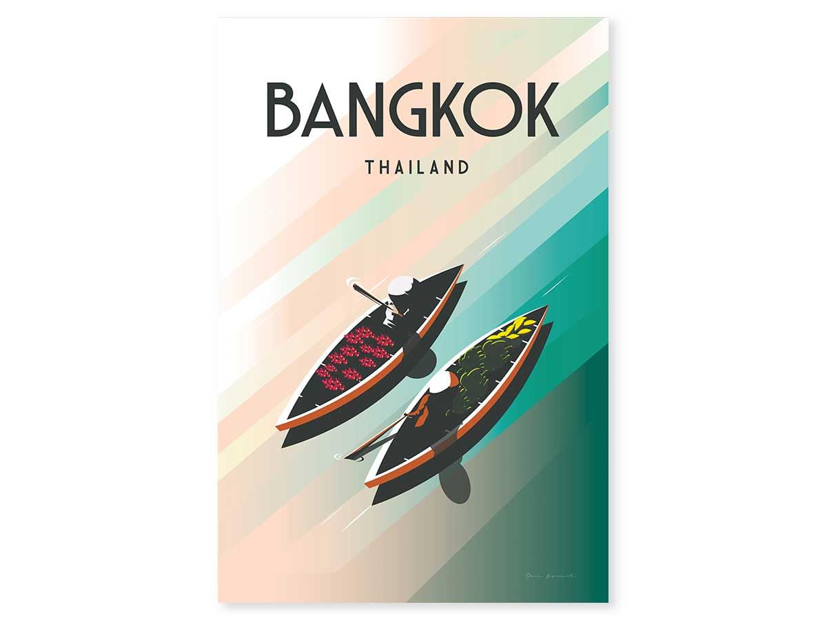 Tableau Bangkok Thailand Alu de prestige signé France