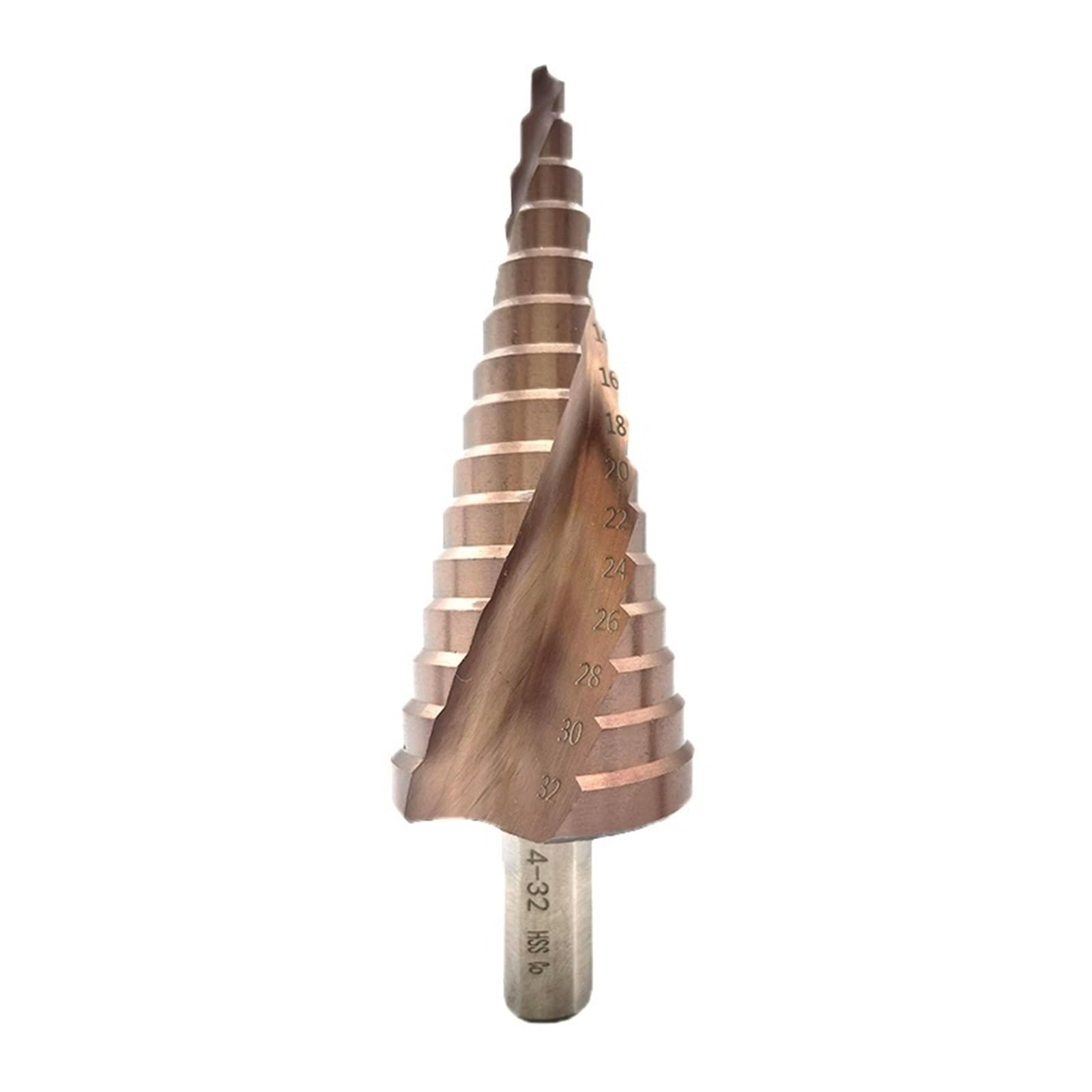 Juego De Brocas Escalonadas De 4-32mm, Kit De Brocas Cónicas HSS, Vástago Triangular Con Ranura En Espiral for Hierro Y Acero Inoxidable(3Pcs)