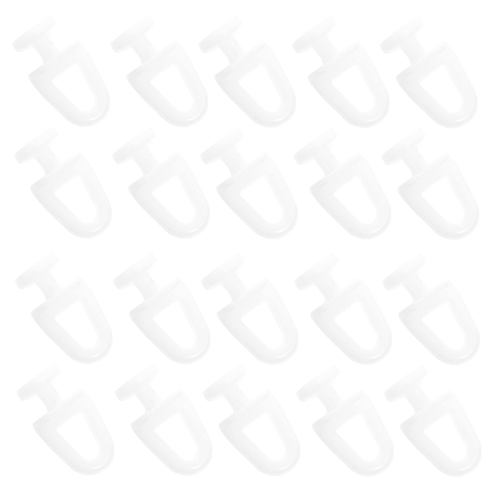 Curtain Gliders Ceiling Curtain Track Gliders Plastic Drapery Rail Sliding Glider Hooks Rollers for Windows Shower Curtain Tracks, 15mm/0.59'' Dia Room Divider DIY