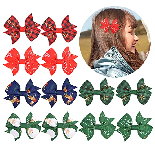 12 Piezas Pinzas de Moños Navideños para Niñas miniatura 2