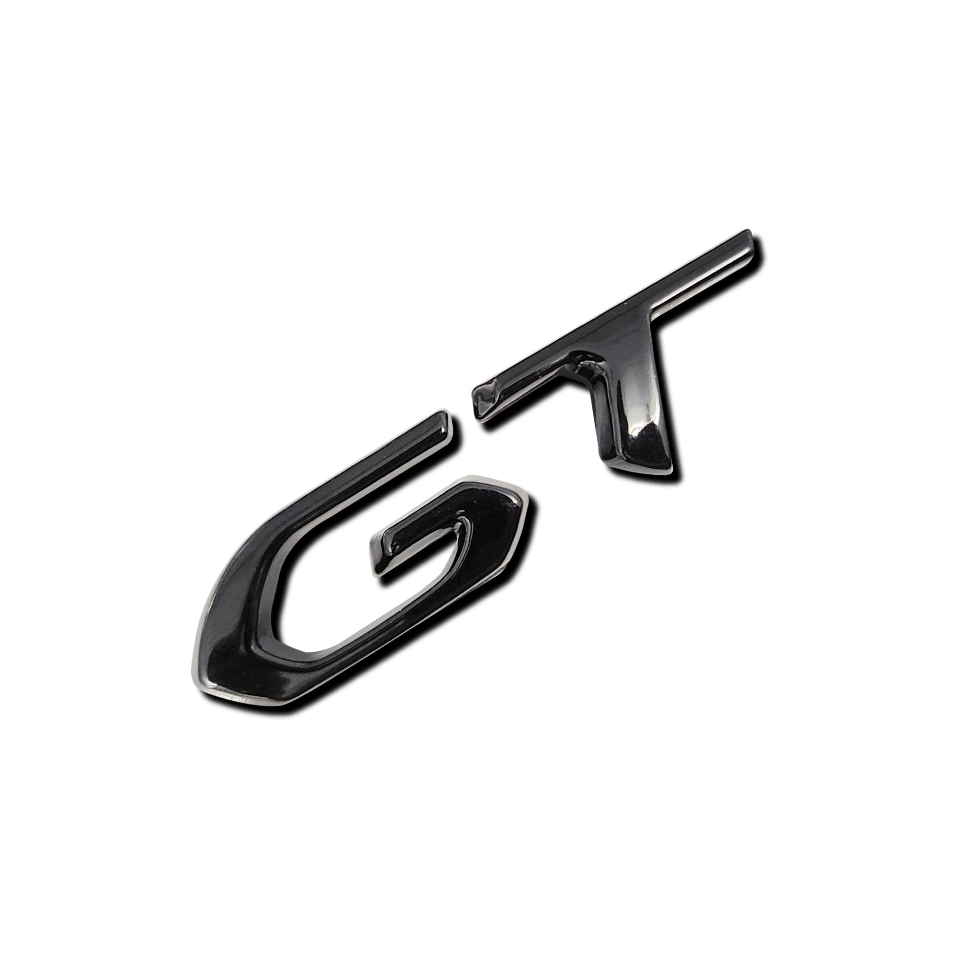 Logo posteriore lucido nero GT per baule auto, emblema di tuning per 208 2008 308 3008 5008 508