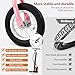 Bobike Toddler Balance Bike with Inflatable Rubber Tires, Kids Push Balance Bike Toys for 18 Month to 4 Year Old Boys Grils Adjustable Seat and Handlebar No-Pedal Training Bike Best Gifts(Pink)