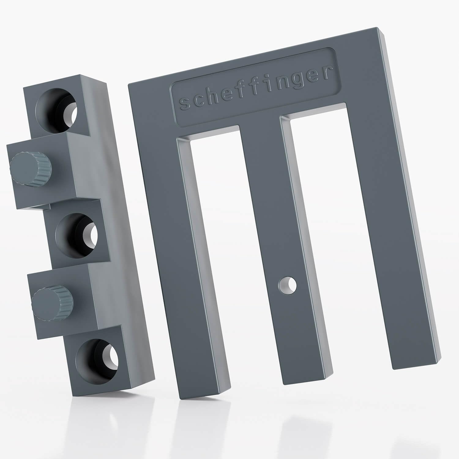 Seguro de Ventana Scheffinger EM3 para Ventanas o Puertas de plástico/Madera/Aluminio, Gris, EM3_Grau