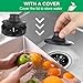 Garbage Disposal Splash Guard with Cover – 3-3/8 Inch Rubber Drain Stopper for Kitchen Sink, Fits Whirlaway/Waste King/GE, Prevents Water Splash & Clogs, Heavy-Duty Anti-Splash Guard (3-3/8 Inch)