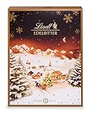 Lindt Schokolade Edelbitter Adventskalender 2022 | 250 g | Edelbitterschokolade für die Weihnachtszeit | Schokoladen-Geschenk