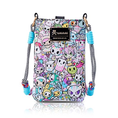 Tokidoki Official Licensed Leather Crossbody Bag with Adjustable Strap Phone Bag Shoulder Bag Coin Purses for Women