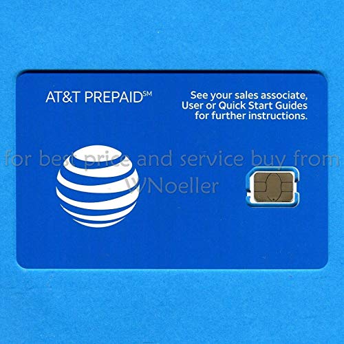 (2 Pack) Authentic At&T Att Sim Card Nano Gsm 4G/3G/2G Lte Prepaid/Postpaid Starter Kit Unactivated Talk Text Data & Hotspot #TOP3