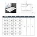 Plato de Ducha 30mm Cuadrado Rectangular para Mamparas de Baño 120x80x3cm