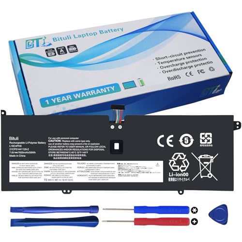Bituli L18C4PH0 Laptop Battery Replacement for Lenovo Yoga C940-14IIL Yoga C940 14 SP/A Series L18C4PH0 5B10T11585 5B10T11586 5B10W67374 SB10W67323 7820mAh 7.68V 60Wh