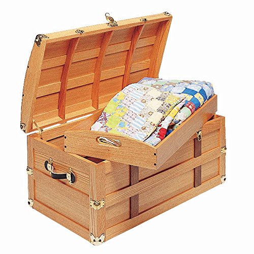ROCKLER Steamer Trunk Plan - Step by Step Planner w/Techniques, Materials List, Notations & More to Assemble Treasure Chest - Vintage Storage Chest Planner for DIY Enthusiasts & Woodworking Projects