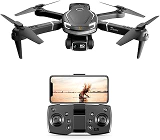 LYEAA 4K HD Cámara dual Drone plegable Una tecla Despegue/Tierra Fotografía aérea Drone Gestos Selfie RC Drone 360 grados Flips Juguetes de regalo para hombres y niños