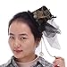 BLESSUME Steampunk gótico Mini Sombrero de Copa Retro Mujer Sombrero Pinza para el Cabello (A)