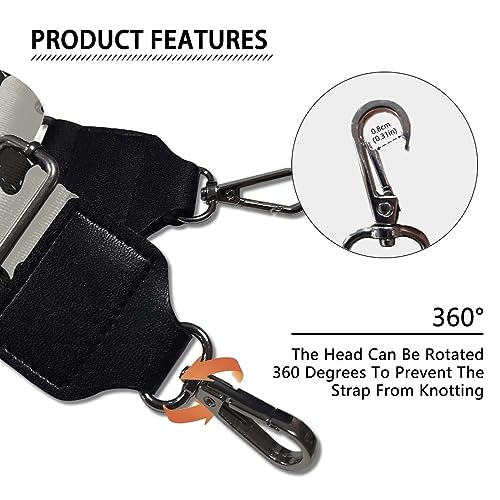 Image of Wide Bag Straps Replacement Crossbody Cute Pet Paw Guitar Straps for Handbags /Purses /Messenger /Duffel Bags Backpack Straps Replacement Adjustable Length from 30 inch to 50.3 inch