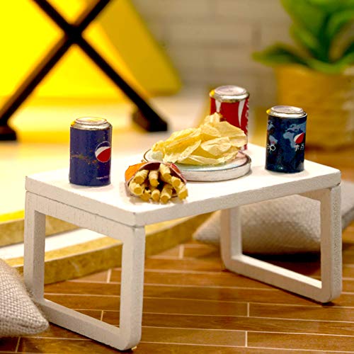 Doll House Miniature Dollhouse Kit DIY Wooden Dollhouse Accessories with Musical Instrument Toy Plus Dust Proof Cover Model House Assembled Cabin Handcrafts Educational Toys for Kids Teens Adults - Thumbnail 6