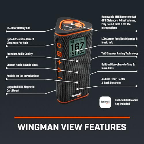 Bushnell Wingman View Golf GPS Speaker - Image 8