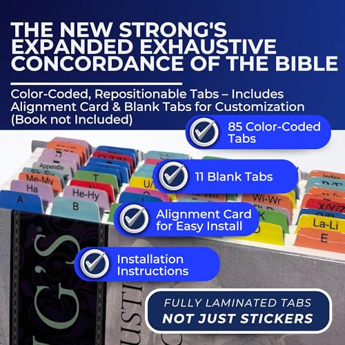 Image of Laminated Book Tabs for The New Strong's Concordance of the Bible