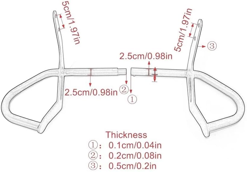Engine Protection Bar for Stryker XVS 1300 XVS1300 2011-2023 Motorcycle Highway Engine Guard Bumper Crash Bars Stunt Cage Frame Protector