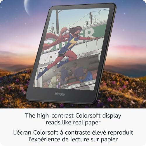Amazon Kindle Colorsoft Signature Edition (32 GB) – With colour display, auto-adjusting front light, wireless charging, and long battery life — Metallic Black by Amazon - Image 3