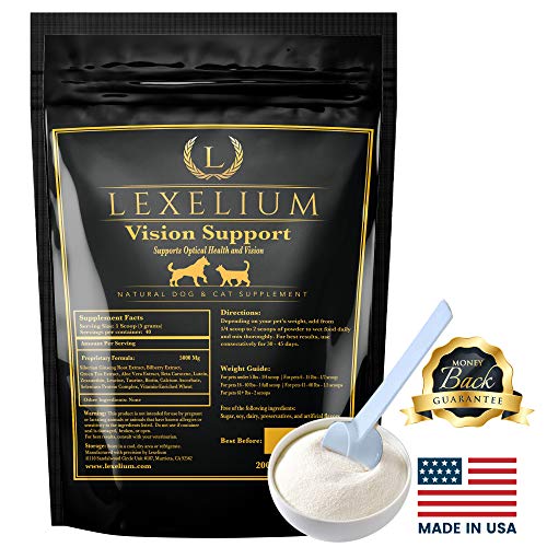 Lexelium Vision Support & Eye Sight Supplement for Dogs and Cats | Fortified