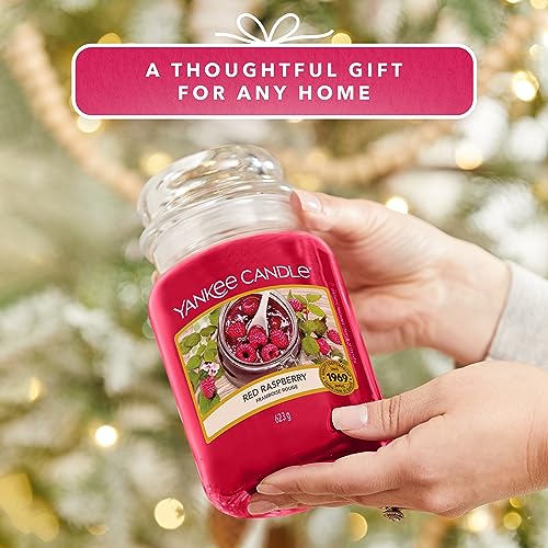 Yankee-Candle-Red-Raspberry-Scented-Classic-22oz-Large-Jar-Single-Wick-Candle-Over-110-Hours-of-Burn-Time Yankee Candle Red Raspberry Scented Classic 22oz Large Jar Single Wick Candle Over 110 Hours of Burn Time