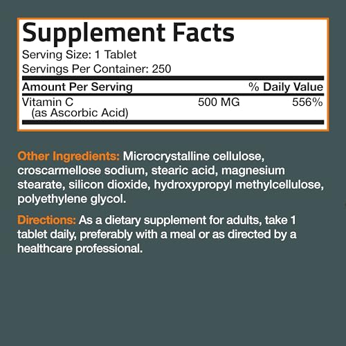 image for Bronson Vitamin C 500 MG Supports a Healthy Immune System & Antioxidan