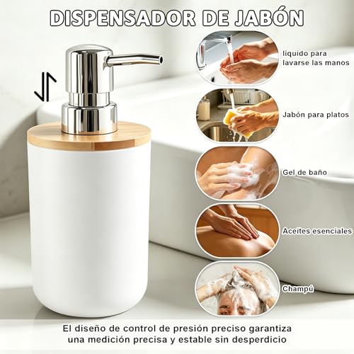 Accesorios para baño blanco 5 Imagen adicional